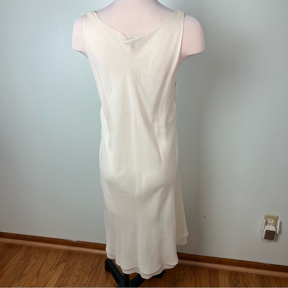 Eileen Fisher Ivory 100% Silk Slip Dress - Women’s Size Large - Picture 7 of 9
